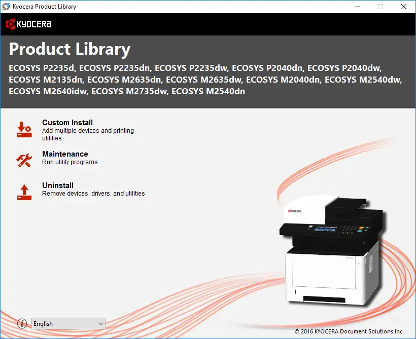 Установка драйвера дляKyocera ECOSYS FS-1060DN Установка драйвера для Kyocera ECOSYS FS-1060DN